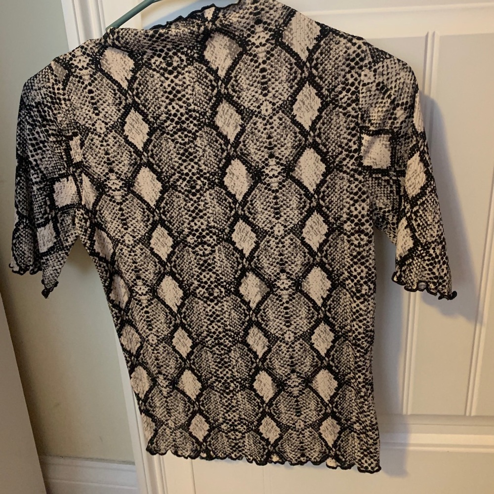 Snakeskin top